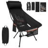 NOVSIGHT Portable Folding Chair Packable for Camping Bench Backpacking Outdoor