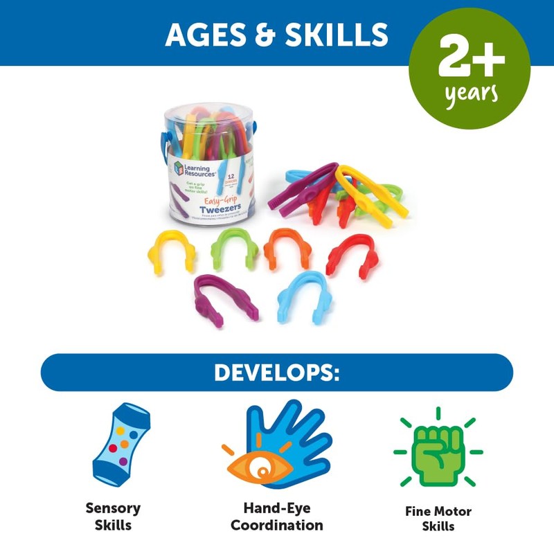 Learning Resources LER2965 Gripping Friendly, Ages 2+, Fine Motor Skills