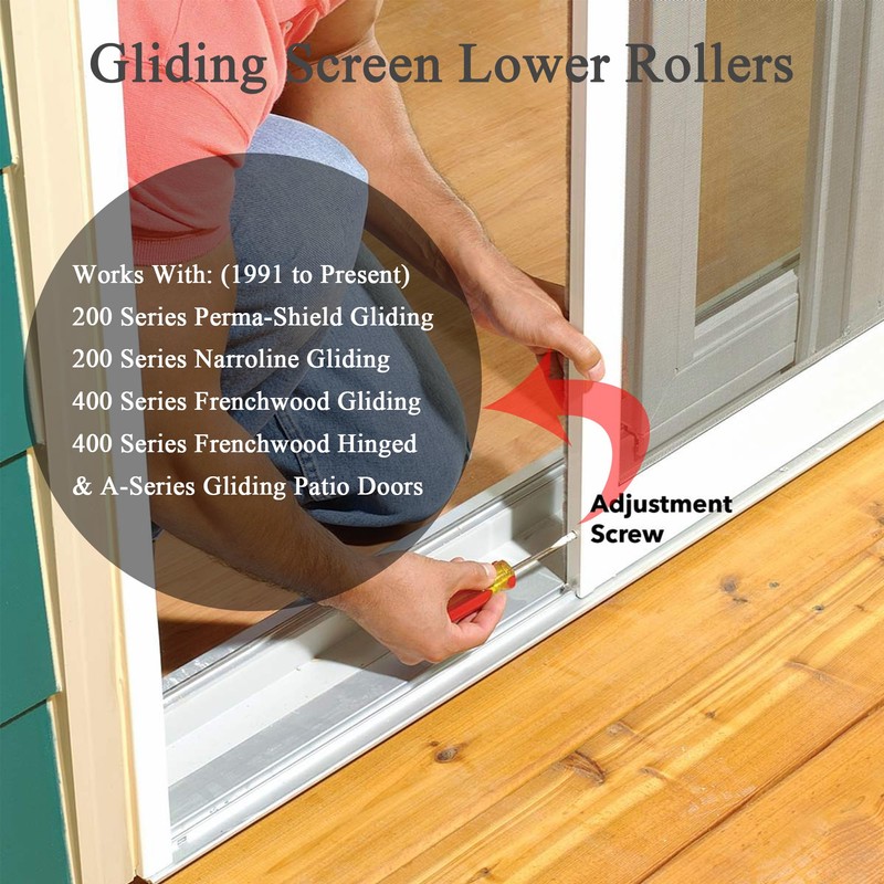 Lower Sliding Screen Door Roller Assembly Fits Andersen Gliding Screens