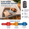 Blackpongo 3-Season Sleeping Bag for Adults, Lightweight Hooded Camping Sleeping
