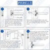 FixRello Window Handle 40mm Spindle - Offset Left-Handed espag Inline