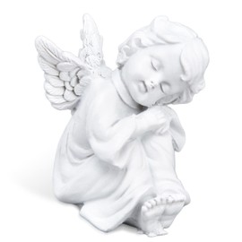 Cherubs Angels Figurine, Small Sleeping Angel Statues Adorable Angel Sculpture Resin Angel Figurine Angel Wings Garden Statue for Indoor Outdoor Home Garden Decoration(#1)