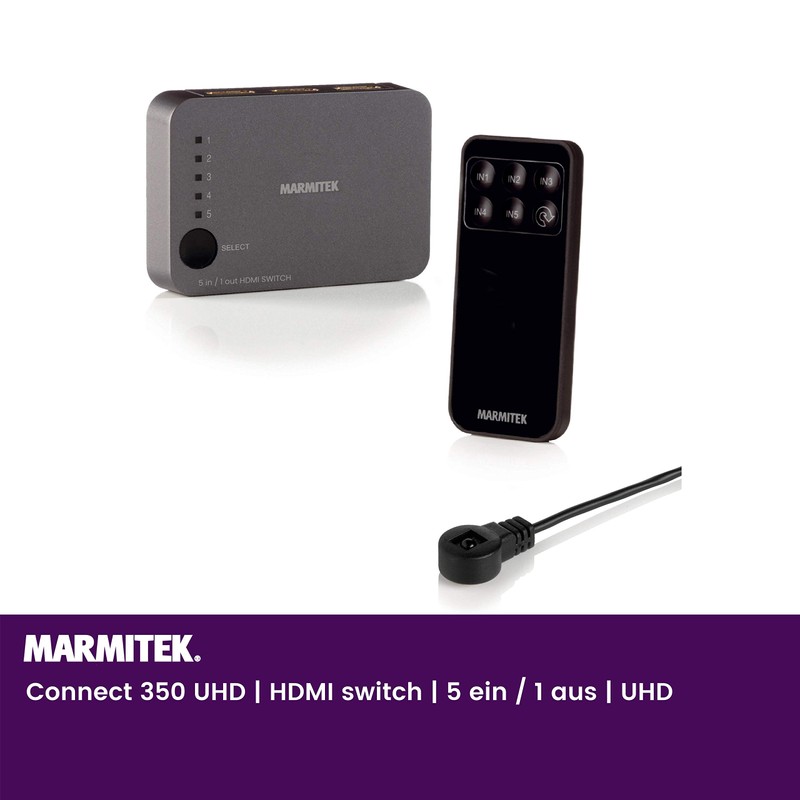 HDMI Switch 4K - Marmitek Connect 350 UHD - 5