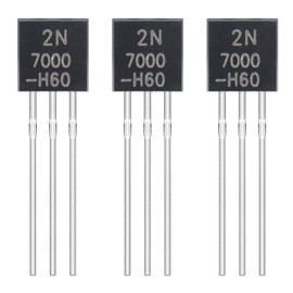 ALLECIN 2N7000 Mosfet Transistor TO-92 N-Channel Feld Effect Transistor 200mA 60V (Pack of 100pcs)