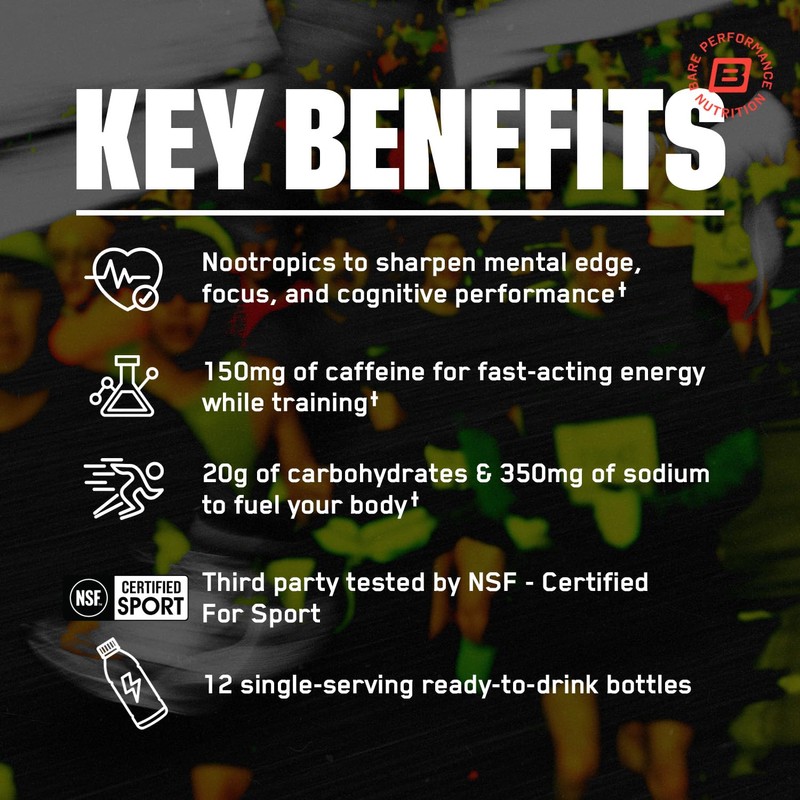 BARE PERFORMANCE NUTRITION G.1.M Sport+ Ready to Drink Endurance Pre-Workout
