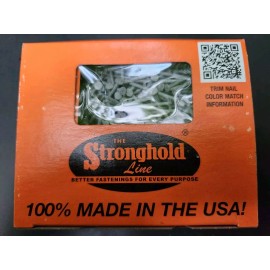 MAZE 1-1/4" STAINLESS STEEL RINGSHANK TRIM NAIL 9747 GRAY, 1Lb