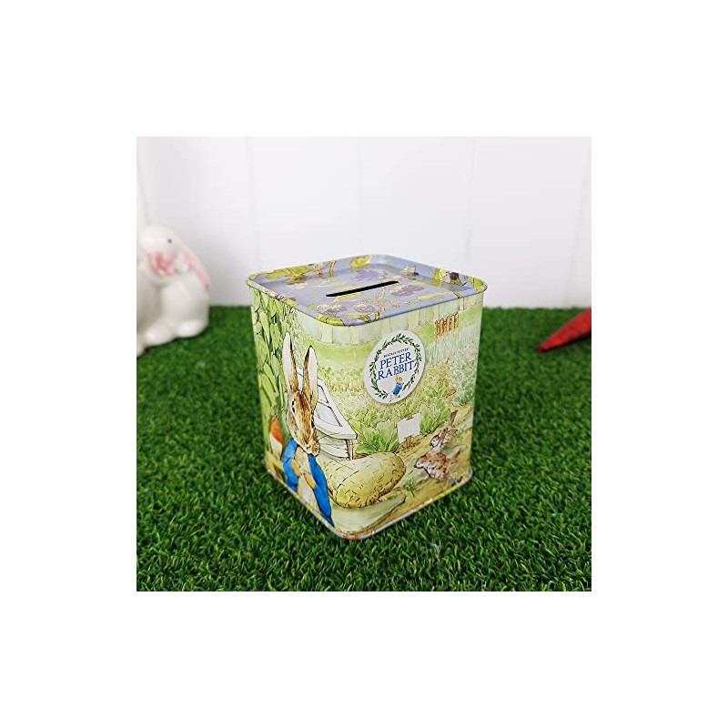 Crafty Capers Peter Rabbit Tin Money Box | Piggy Bank