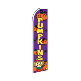 AES Pumpkins Purple Swooper Super Feather Advertising Marketing Flag