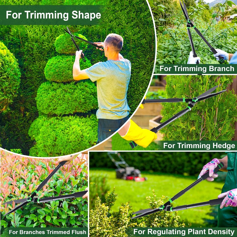 29.5" Hedge Shears,Professional Pruning Shears For Gardening,Sharp Hedge Clippers Handheld