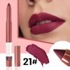 BINGBRUSH Matte Lip Crayon Set – Longwear, Waterproof, Velvet Finish,