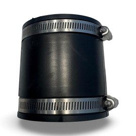 Aqua Universe 3" Flexible Rubber Connector 100x100x100mm with Hose Clips