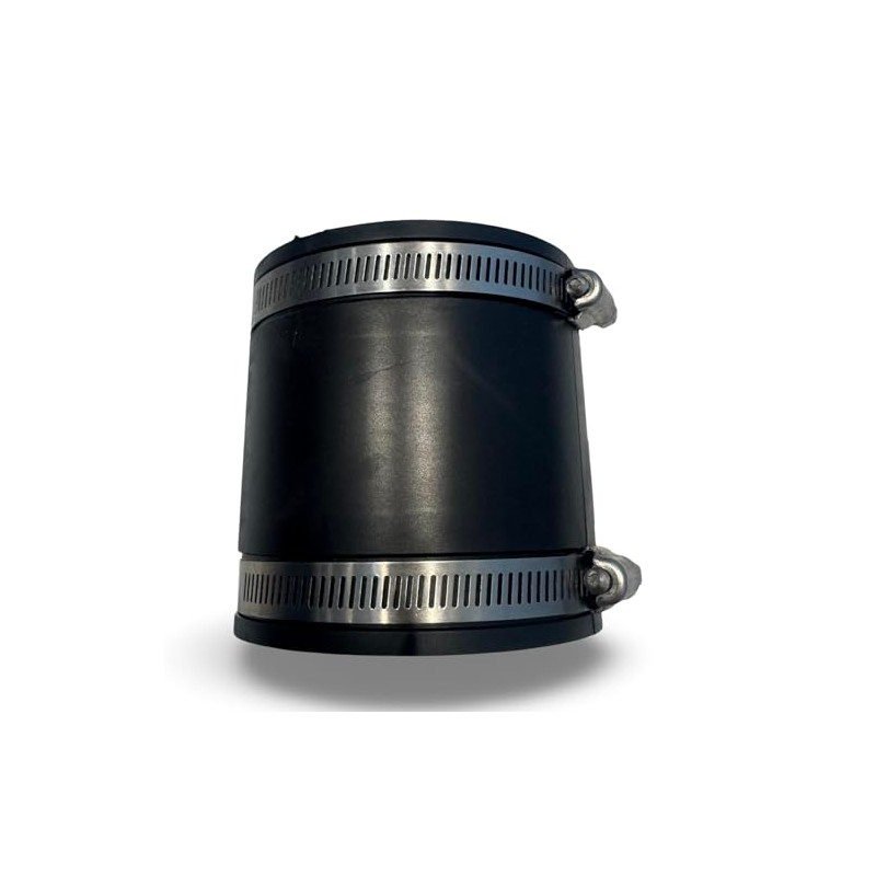 Aqua Universe 3" Flexible Rubber Connector 100x100x100mm with Hose Clips