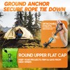 [Premium] 4 Pack Ground Anchors with Power Nut Driver Drill