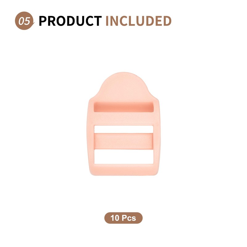 SUIKIHUM 10 Pack Plastic Ladder Slider, 1 Inch(25mm) Backpack Buckle