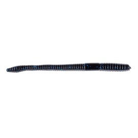 BAITFUEL Finesse Worm Lightweight Lure Infused with Supercharged X55 Formula Gel | 4.75-Inch, Black Blue Flake (PN: X16522)