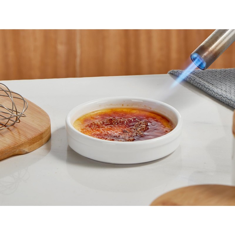 ONEMORE Ramekins 4 oz, Creme Brulee Ramekins Oven Safe Ceramic