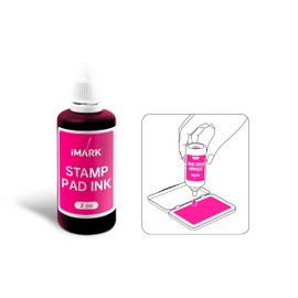iMARK Premium Refill Ink for Self-Inking Stamps, Daters and Stamp Pads (2 oz, Pink)