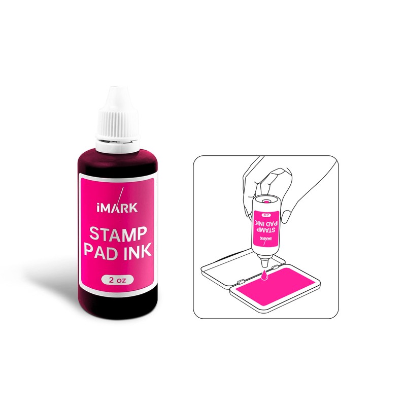 iMARK Premium Refill Ink for Self-Inking Stamps, Daters and Stamp