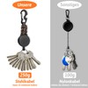 Selizo Extendable Key Ring, 3 Pieces Lanyard Extendable ID Card