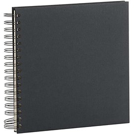 Rössler 1329452706 — S.O.H.O. Wire-O Photo Album 230 x 230 mm, 60 Off-White Pages, Black