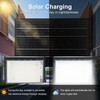 JUMGUN Solar Flood Lights Outdoor Dusk to Dawn, with Adjustable