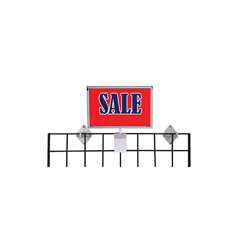 Gridwall Sign Holder, 7" x 11" Card Holder for &