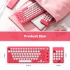 Meetion Gamer Wireless Split Keyboard, 2.4GHz/Bluetooth Wireless Ergonomic Keyboard with