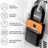 SHARPER IMAGE BRAND NEW SHARPER IMAGE DIGITAL RECHARGABLE FINGERPRINT PADLOCK