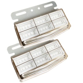 Discover Winds Next Generation 4-sided Luminous Marker Lamp, Stylish, 42 Ultra Bright LEDs, 24 V, Waterproof, Dustproof, IP68, Shockproof, Vibration Resistant, Track Markers, Side Markers, Set of 2