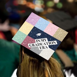 Tassel Toppers In My Graduation Era Grad Cap Topper, Grad Cap Decorations or Cap and Gown accessories