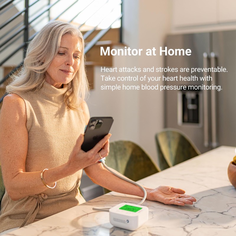 iHealth Track Smart Upper Arm Blood Pressure Monitor with Wide