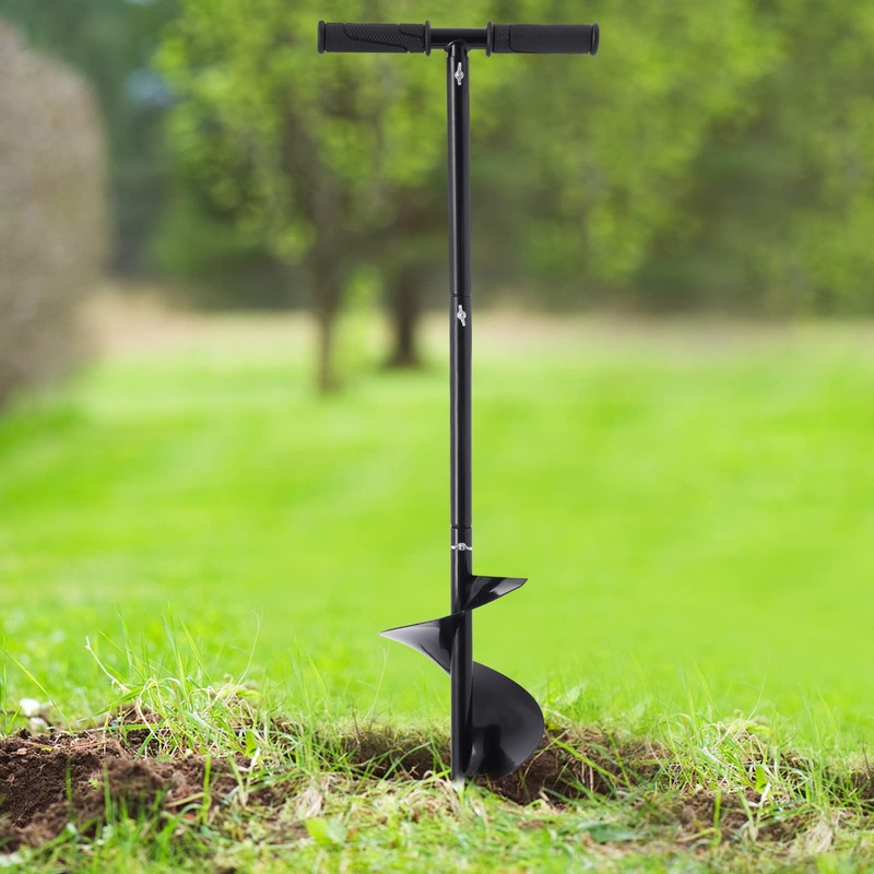 Manual Garden Hole Digging Drill Bit 7"x 33"Bit Hand Post