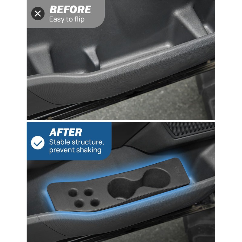 JOYTUTUS Door Cup Holder Insert Compatible with F150 2021-2026 Cup