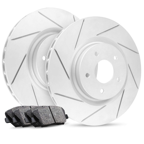 R1 Concepts Front Brakes and Rotors Kit |Front Brake Pads|