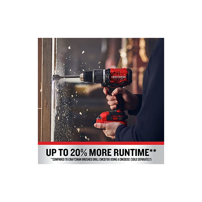 CRAFTSMAN V20 Cordless Hammer Drill, 1/2 inch, Bare Tool Only