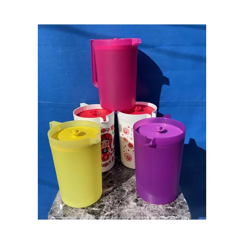 Tupperware Classic 1 Gallon Pitcher w/Push Botton Brand Different Colors