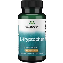 Swanson Amino Acid L-Tryptophan 500 Milligrams 60 Capsules