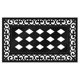 Evergreen Flag Seasonal Mat Set and Tray Interchangeable Sassafras Mat Inserts and Tray Set of Five for Winter Spring Summer and Fall Doorway Decor