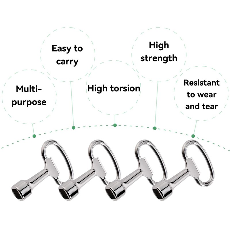 AOYEGIC Set of 4 square wrenches, socket wrench, bleed key,