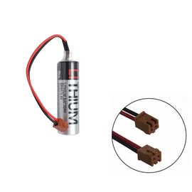 10Pcs ER6VCT Battery ER6V/3.6V 2000mAh PLC Battery with Small Brown Plug for Robot OTC ER6BWK67PT Battery