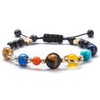 GeorgeX Pulseras de Mujer Mujeres Sistema Solar Pulsera Piedra Natural