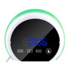 Mirror Surface Digital Alarm Clock Colorful LED Night Light with