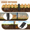 SDSNTE 10 Pack Fence Post Repair Stakes –14 Ga Heavy-Duty