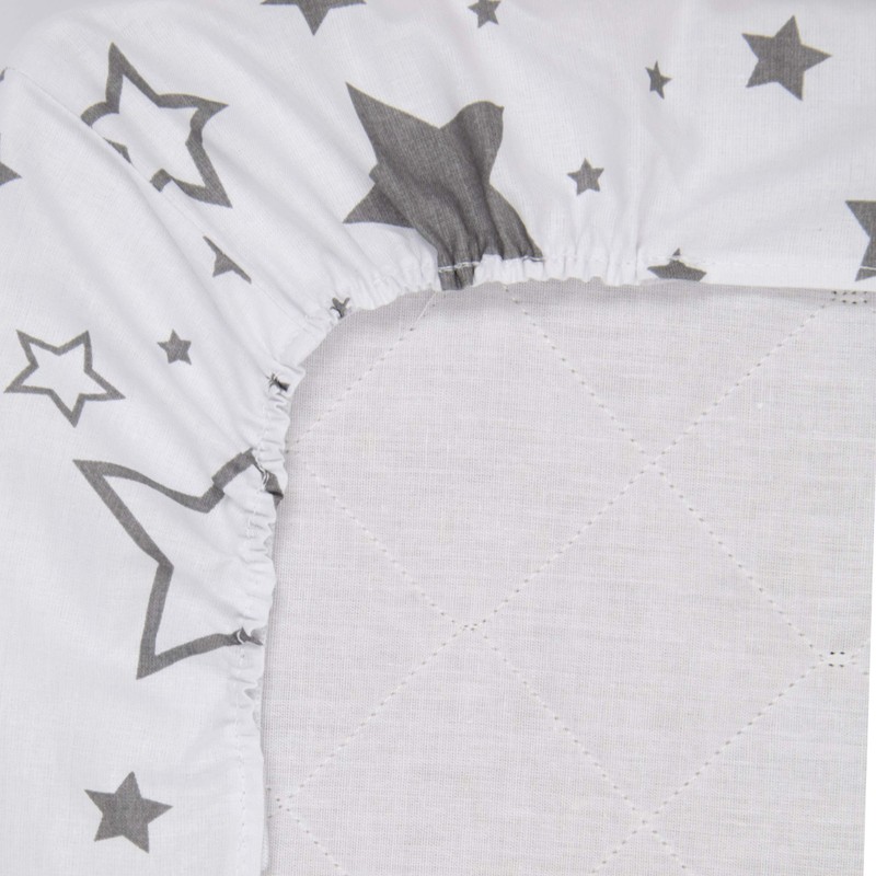 Amilian Fitted Sheet for Cot Bed, 60 x 120 cm,