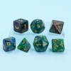 Glitter Blue Green Brown Mixed Colour Dice Set, Polyhedral Dice