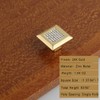 LANC Crystal Cabinet Knobs and Pulls Drawer/Furniture Handles Included Screws