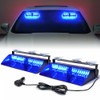 Xprite 2×11 inch High Intensity Blue 32 LED Emergency Strobe