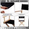 Irenare 2 Set Directors Chair Canvas Replacement Black Movie Chair