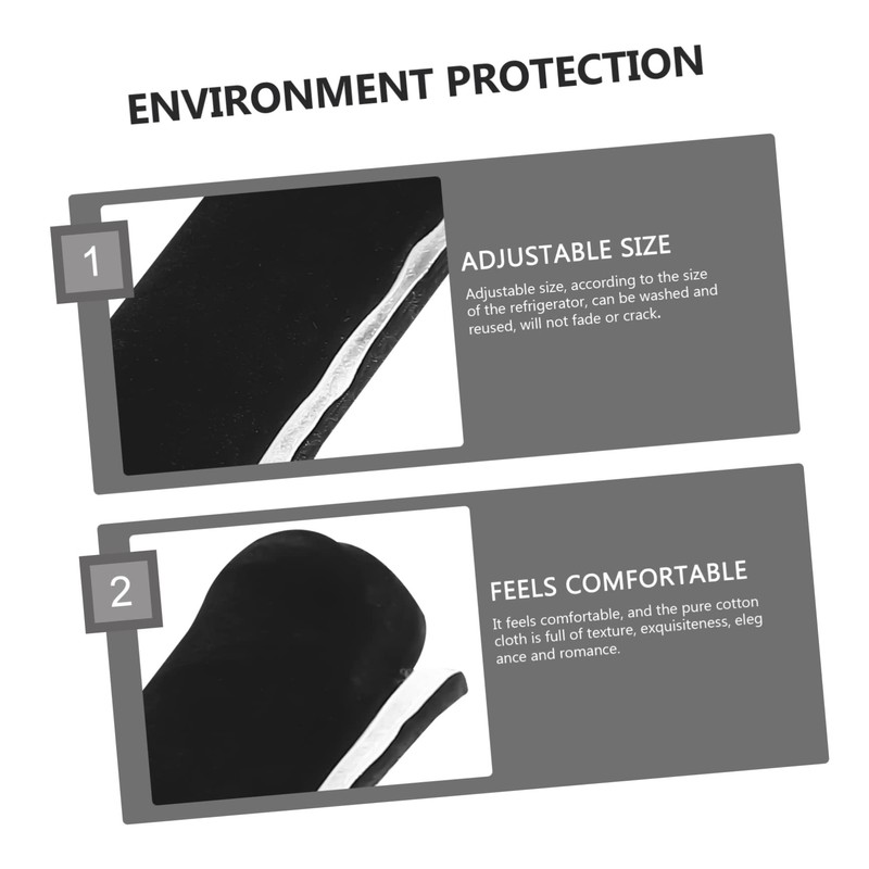 TEHAUX 2 Pieces Double Door Fridge Gloves Home Appliance Handle