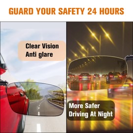 LUFF 2-Pair Polarized Unisex Clip on Sunglasses Flip up Myopic Glasses Elegant&Comfortable Clips for Prescription Eyeglasses-Good Clip Style Sunglasses for Outdoor/Driving/Fishing/Cycling/Hiking